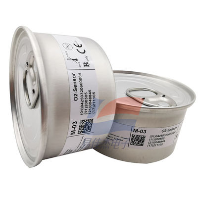 YJJ M-03 M-04 Γερμανικός ιατρικός αισθητήρας οξυγόνου Η μπαταρία οξυγόνου με διάρκεια ζωής 6 ετών και έξοδο 13-17mV