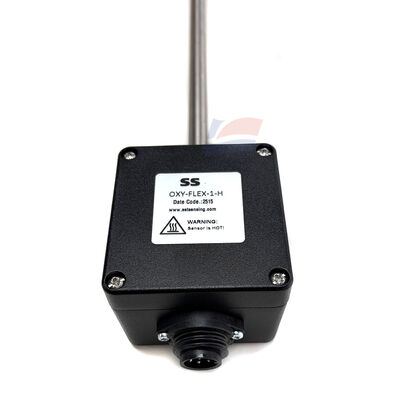 YJJ OXY-FLEX-1-H High-Temperature Type Zirconia ZrO2 Through-Hole Oxygen O2 Sensor / Transmitter